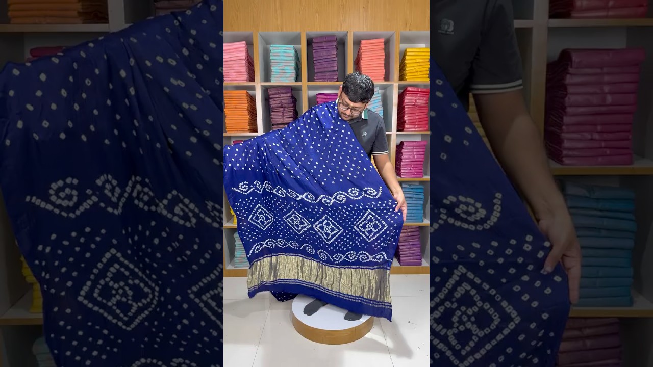 Ek Dani Bandhani With Pure Lagadi Patta Saree