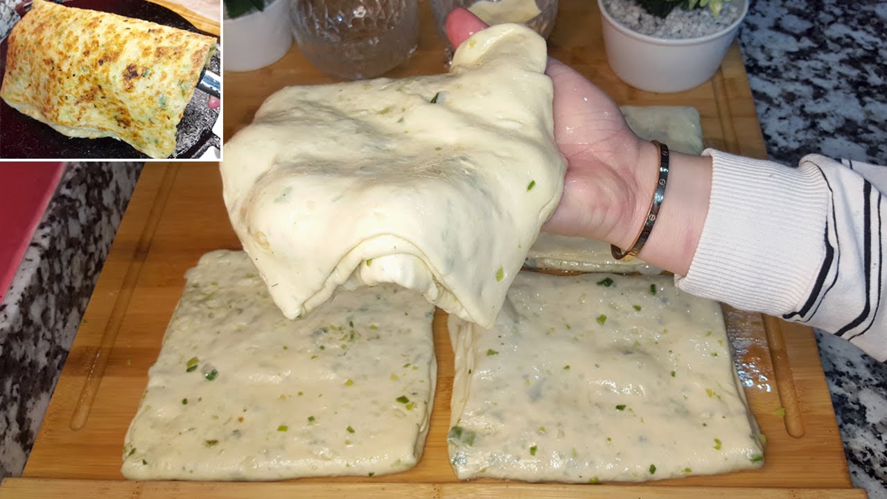 هذا هو مسمن والا فلا بدون زبدة يحمر لك وجهك شهوة منو 👌بطريقة طي سريعة ومختصرة بخلطة صحية يجي مورق