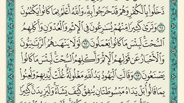 سورة المائدة من 58 الى 64 ااشيخ ماهر المعيقلي