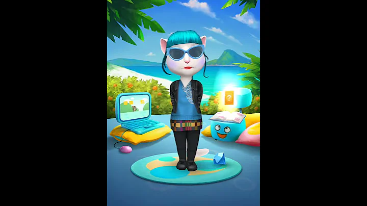 [My Talking Angela] She's Not Happy Cause I Left Her:( BUT LOOK SHE SHAKES HER HEAD!!! REAL!