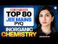 TOP 80 JEE Mains PYQ - Inorganic Chemistry | RE-NEET 2026 | Akansha Ma'am