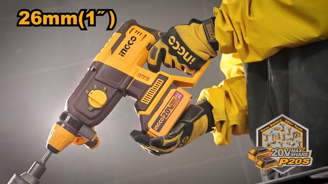 CORDLESS ROTARY HAMMER 20V - INGCO -  CRHLI20268