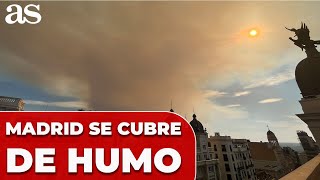 MADRID se cubre entero de HUMO por un GRAN INCENDIO en MÉNTRIDA
