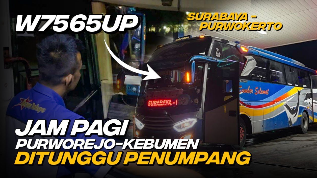 Nunggu Penumpang Sambil Ngopi ☕  Sugeng Rahayu 7565 Pagi Hari