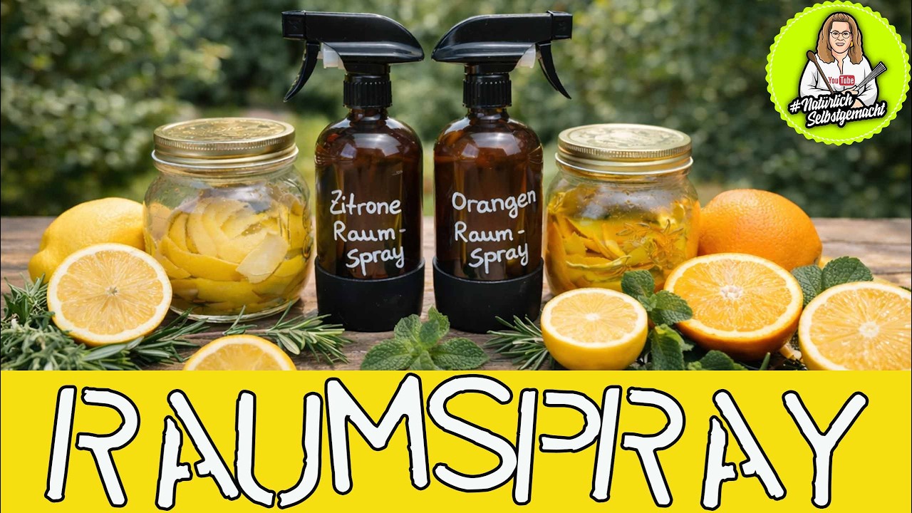 Natürliches Raumspray aus Zitrusfrüchten ganz einfach selbst machen