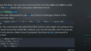 Handling NULL Values in CSV Files on Linux: Effective Solutions