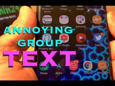 Galaxy S8 & Note 8: How To Turn Off Annoying Group Text Notifications.