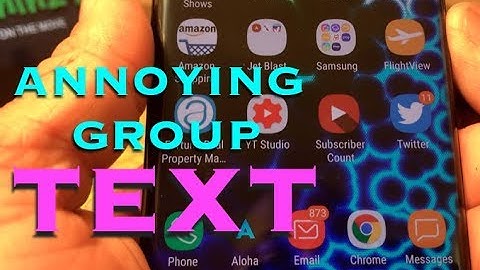 Galaxy S8 & Note 8: How To Turn Off Annoying Group Text Notifications.