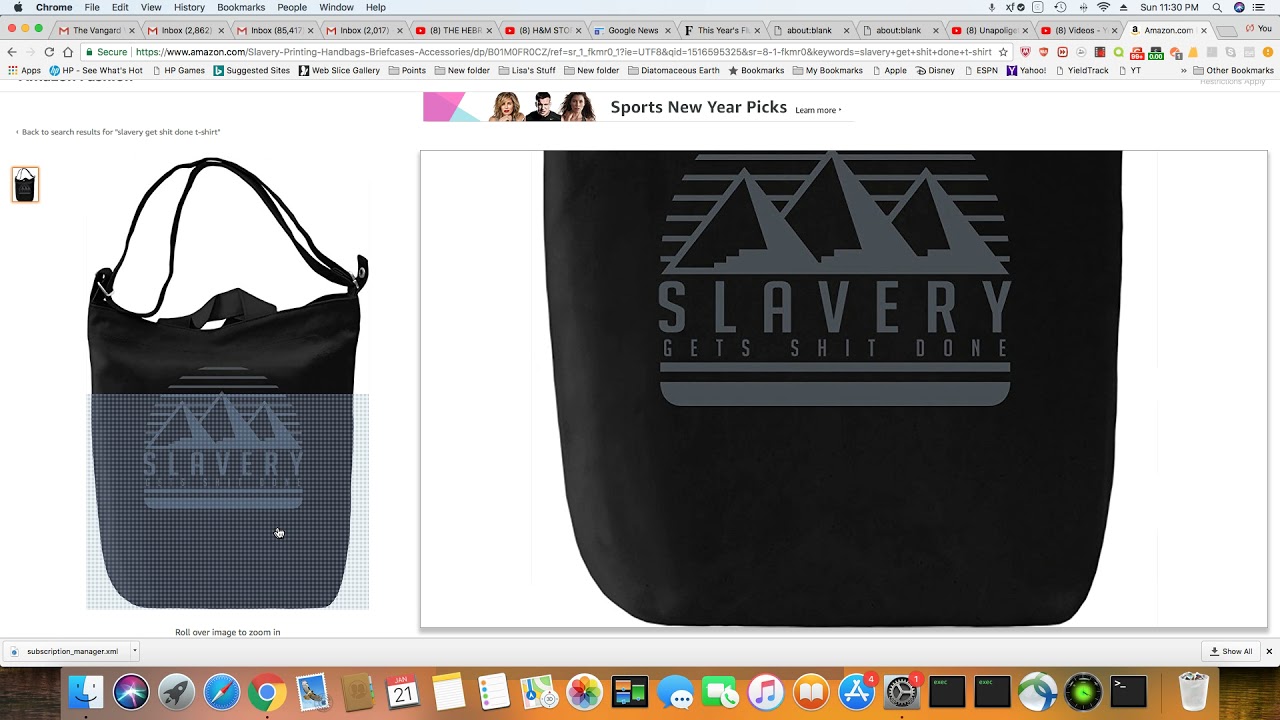 Amazon Sells Slavery Gets S**t Done Bags YouTube