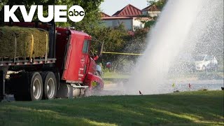 Crews work to repair water main break in North Austin
