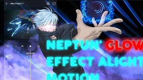 tutorial glow effect neptun | alight motion tutorial