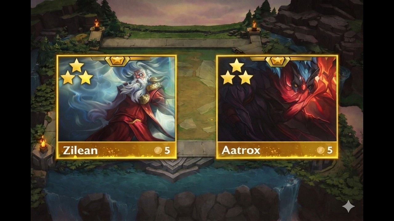 TFT Aatrox 3 Zilean 3