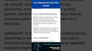 Crea Un Reglamento Del Comit De tica Municipal inteligenciamunicipal