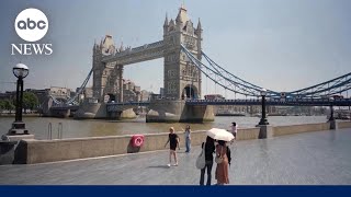 Residents and tourists swelter in extreme European heat