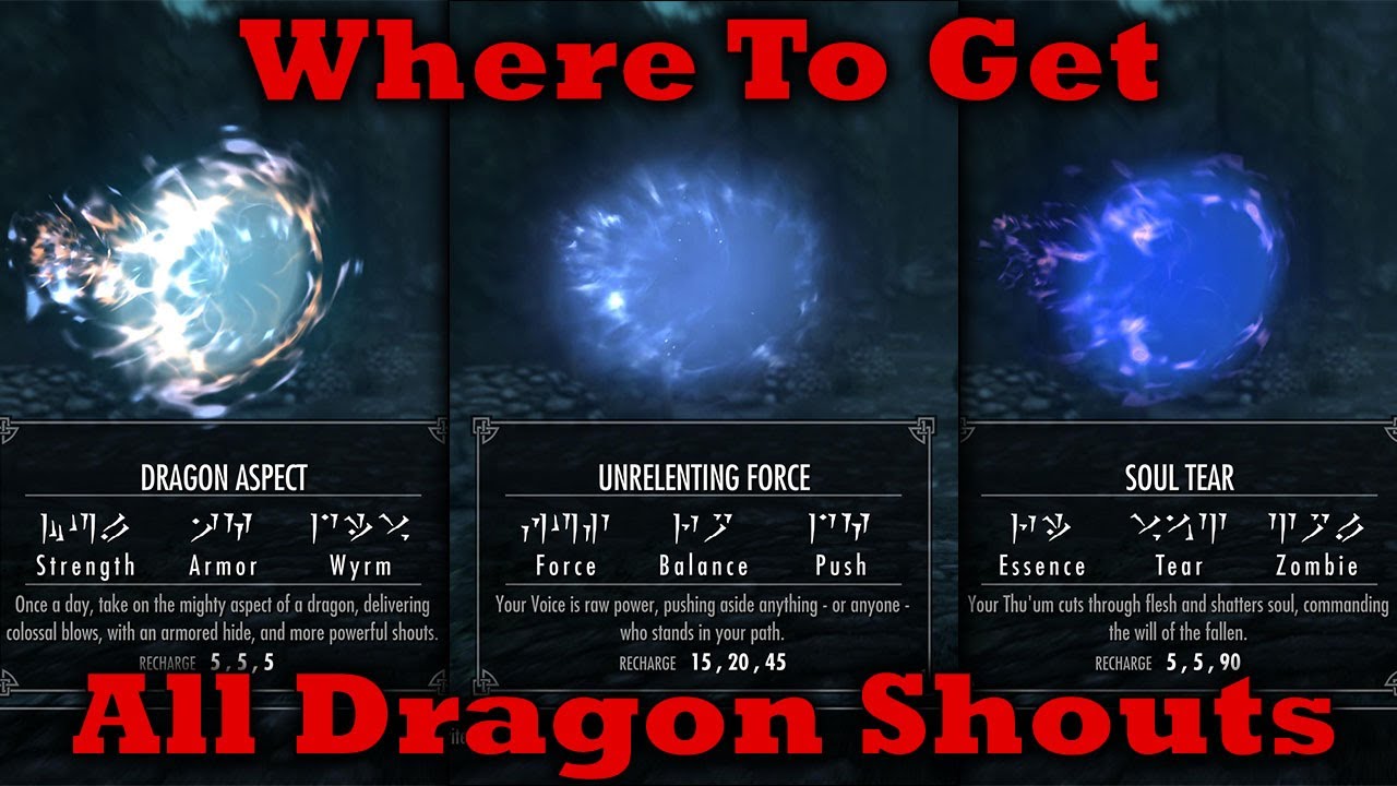 Skyrim - All Shout Locations - YouTube