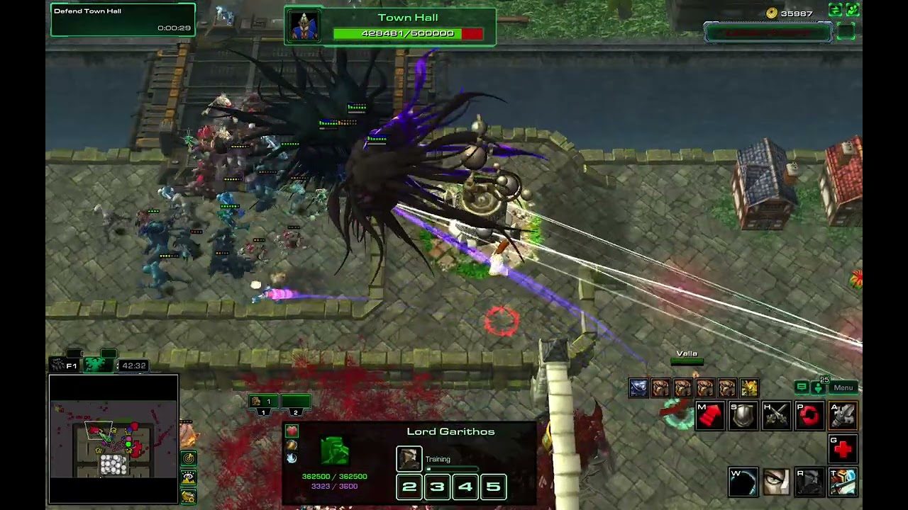 StarCraft II UMS The Walking Dead 8 Player Win Lord G Cenarius KerriArtanis Zarya Valla Tosh Gazlowe