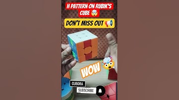 😱💥 3x3 Cube H Pattern Shock! 🟦🟦 #shorts #rubikscube #trendingshorts #viral #fyp #trending