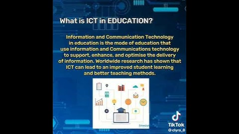DEFINITION OF ICT AND ICT IN EDUCATION