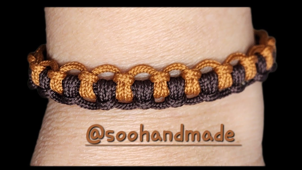how to make a paracord macrame bracelet .paracord touterial. 