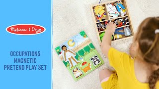 Melissa & Doug Occupations Magnetic Pretend Play Set