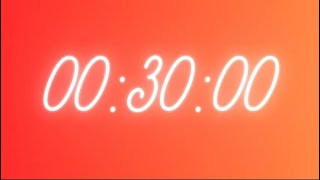 Countdown Red Aura 30 minute timer - Cuckoo Alarm