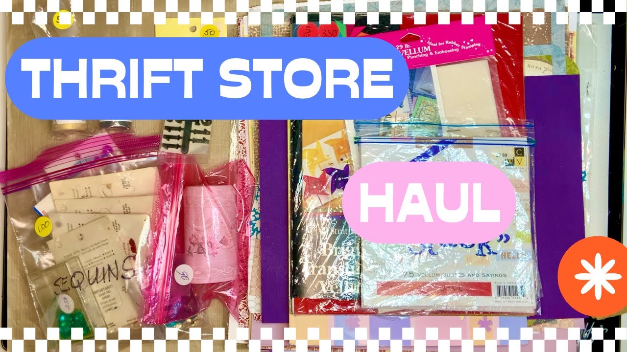 Thrift Store Craft Supplies Haul 2023 YouTube