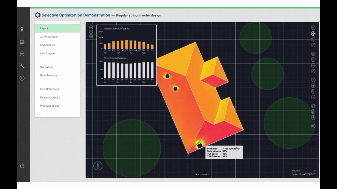Aurora Solar modelling Tigo's TS4 - YouTube