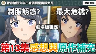 完結撒花！劇場版確定上映？警察麻衣太香啦！本季最大危機來臨？《青春豬頭少年不會夢到聖誕服女郎》第十三集感想與原作補充【七月新番】