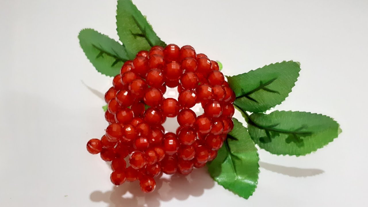 How to make beaded Pomegranate @morrowcraft