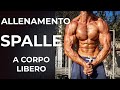 ALLENAMENTO SPALLE IN SPIAGGIA A CORPO LIBERO: Planche, 90 degree push ups, handstand push ups