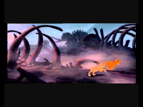 simba  o nala är på elefantkyrkogården