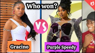 New Viral Tiktok Dance Battle Gracino Vs Purple Speedy Tiktok Dance Challenge
