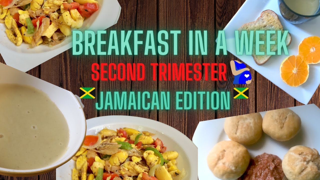 WHAT I EAT FOR BREAKFAST IN A WEEK0! While PREGNANCY JAMAICAN FOOD