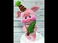 Поросенок из мастики ( Новогодняя свинка, хрюшка , свинюшка )/how to make a pig cake topper