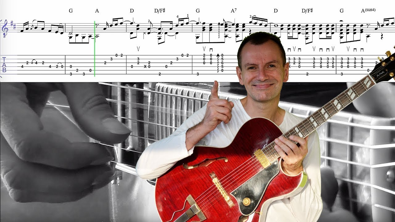 Thinking Out Loud TAB Tutorial Fingerstyle Guitar [SLOMO] tabs YouTube