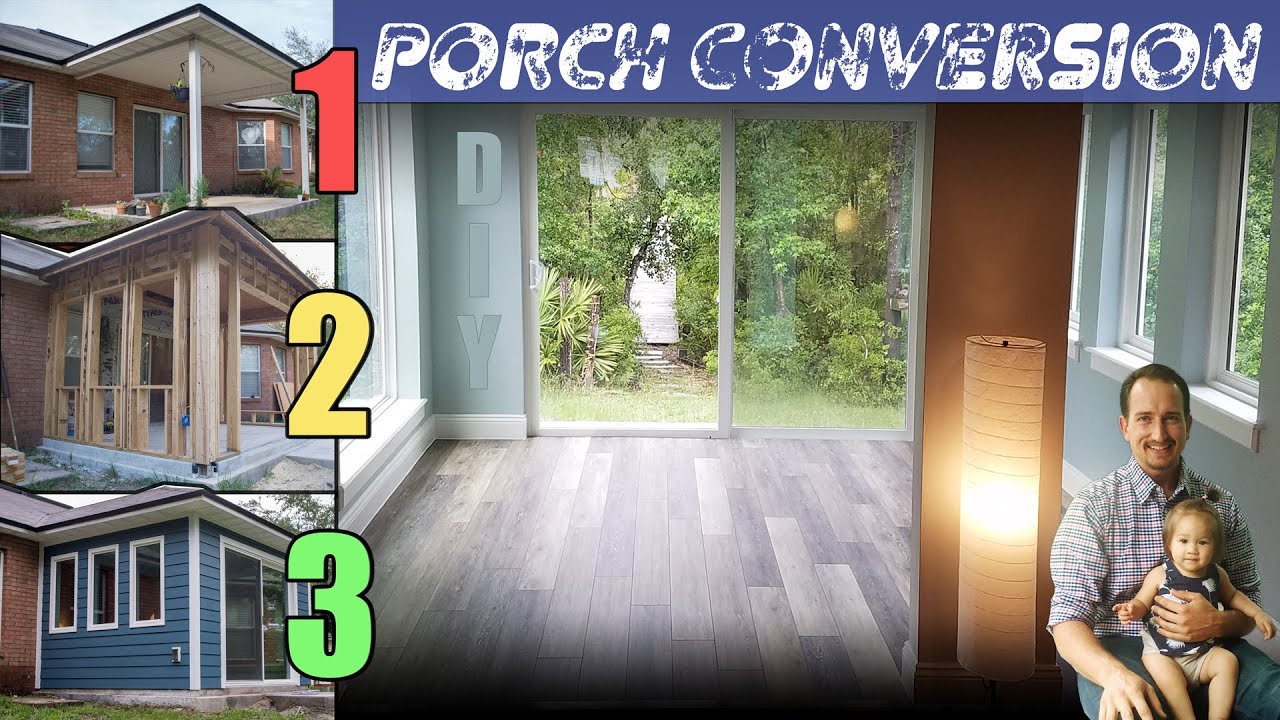 porch-to-sunroom-diy-build-start-to-finish-demonstration-youtube