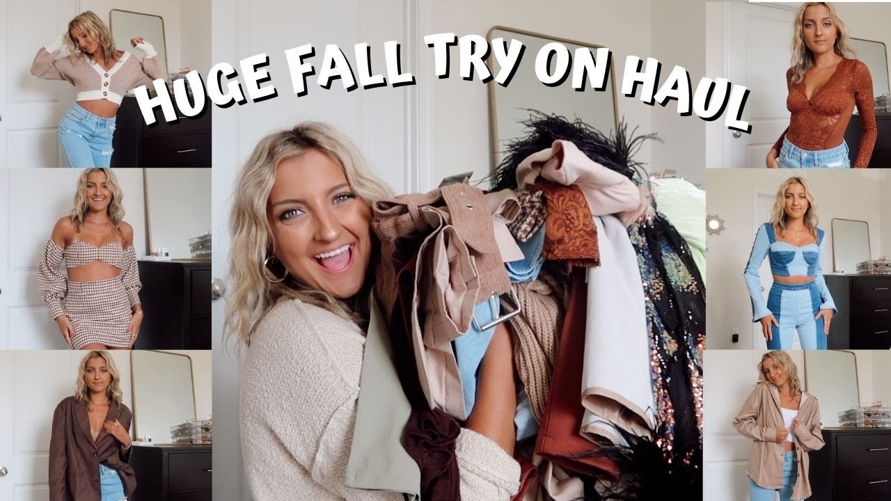 HUGE FALL TRY ON HAUL 2021 ( jeans, sets, sweaters & more) // fashion nova try on haul