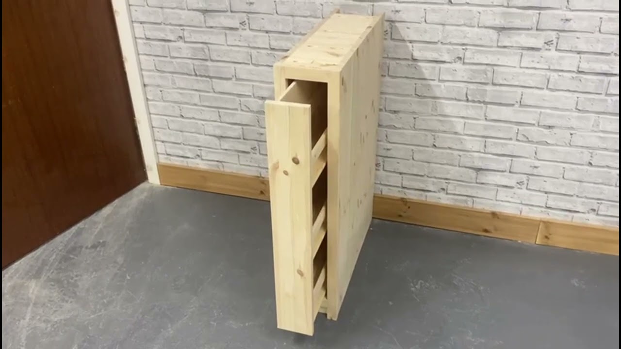 Traditional Range Solid Wood Kitchens - Space saving pull out spice rack