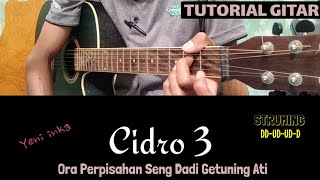 ( Kunci Gitar ) Cidro 3 // tutorial gitar pemula