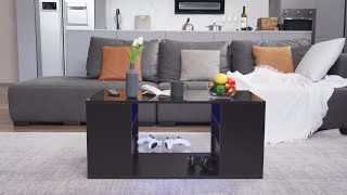 Hommpa | LED Coffee Tables (Black)