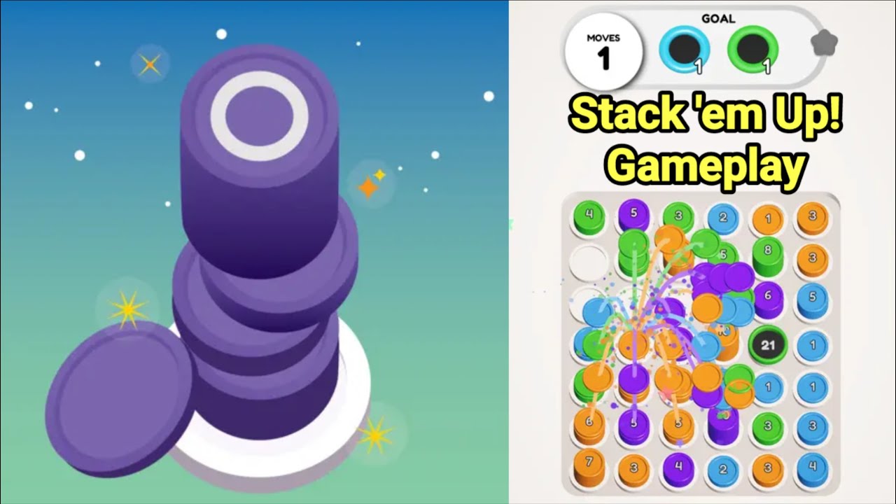Stack Em Up Game Gameplay - YouTube