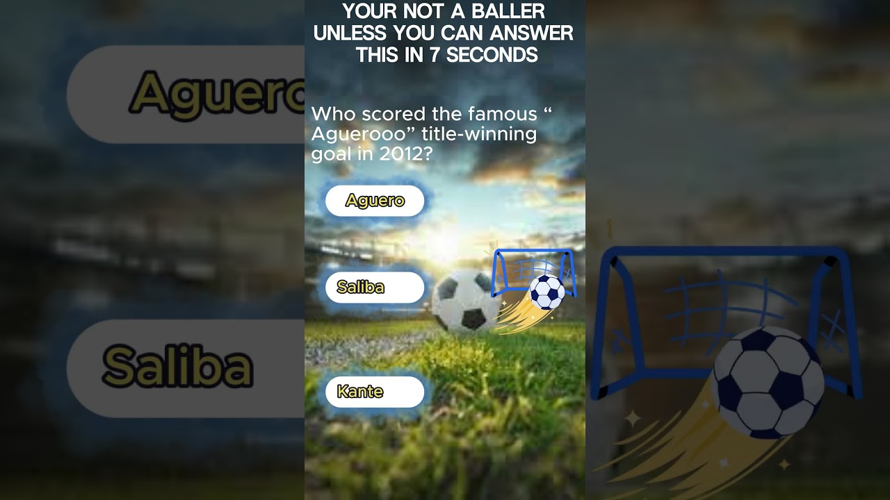 Who scored the famous “Aguerooo” title winning goal??  