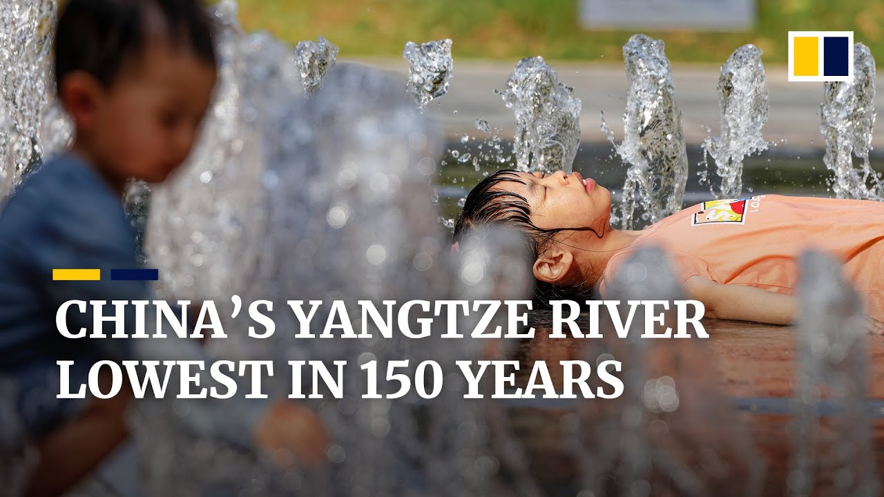 Asia's longest river, the Yangtze, lowest level in 150 years as China  battles heatwaves, drought - YouTube