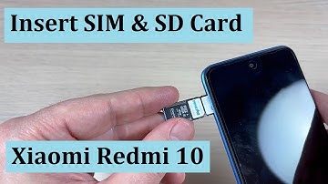 How to Insert (Remove) SIM & SD Memory Card in Xiaomi Redmi 10