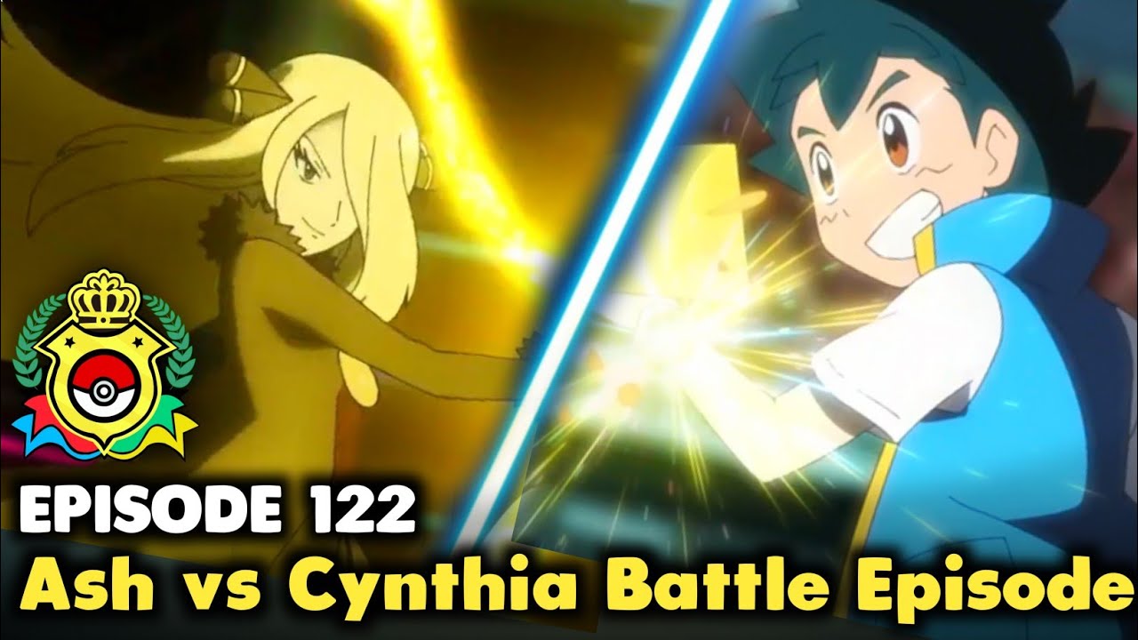 pokemon journeys ash vs cynthia