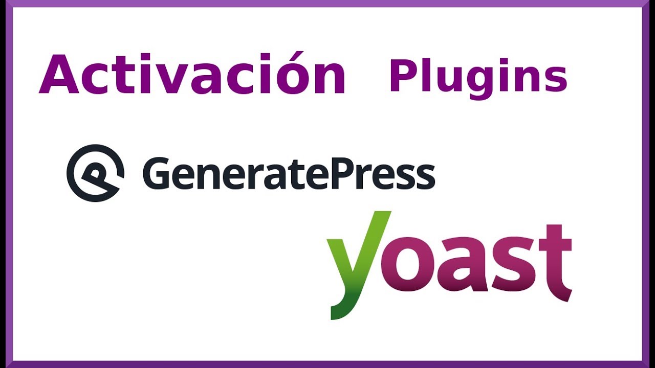 Activación Generatepress Premium y Configuracion Yoast SEO - YouTube
