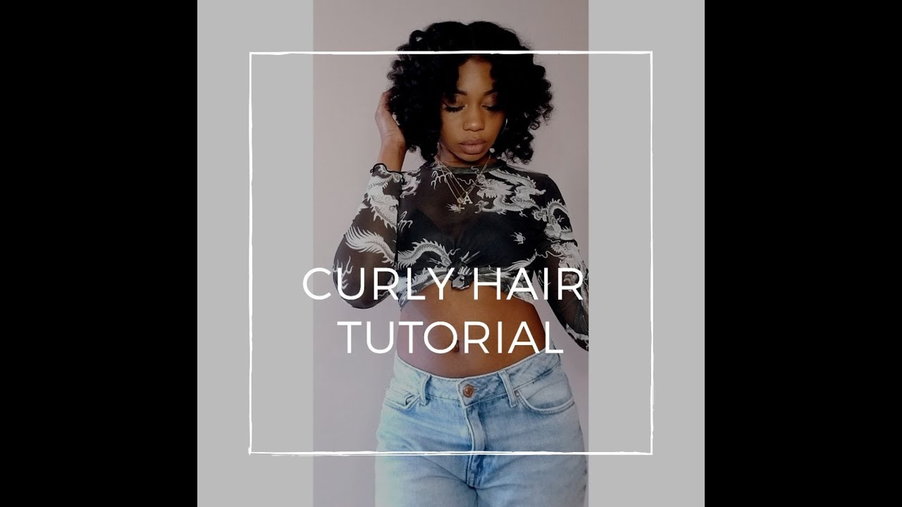 Curly hair tutorial | Easy Natural Hair Look! - YouTube