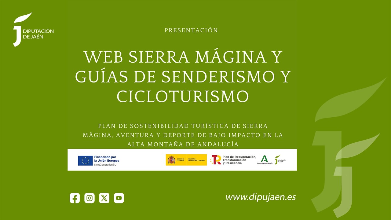 Presentación de la web del Parque Natural de Sierra Mágina y de las nuevas guías de senderismo.