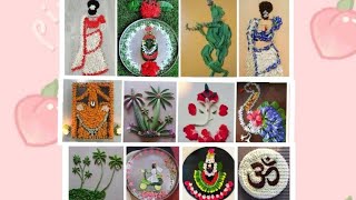 Freehand Real Flower art & craft ideas/Real flower petals art/Flower Decoration ideas