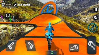Superhero GT Bike Racing Stunt 2021 - Blue Spider Driver - Super Mega Ramp Games Android GamePlay #3 screenshot 5
